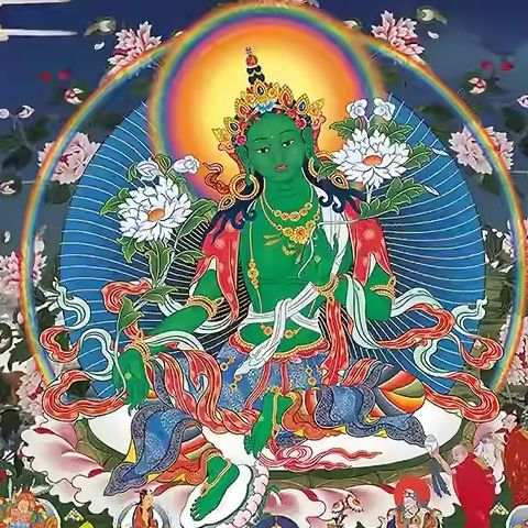 Green Tara Thangka