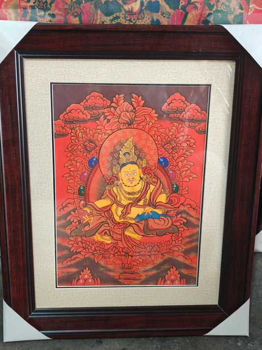 Actual photo of the desktop Thangka ornament