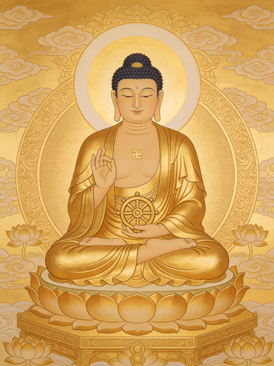 🌞 Vairocana Thangka Necklace: A Portable Guardian of Light & Wisdom