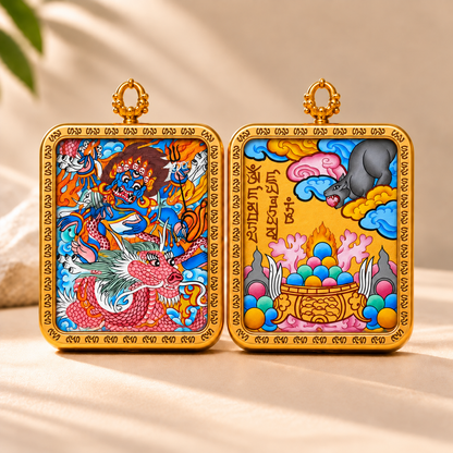 Mahakala Thangka Pendant Necklace