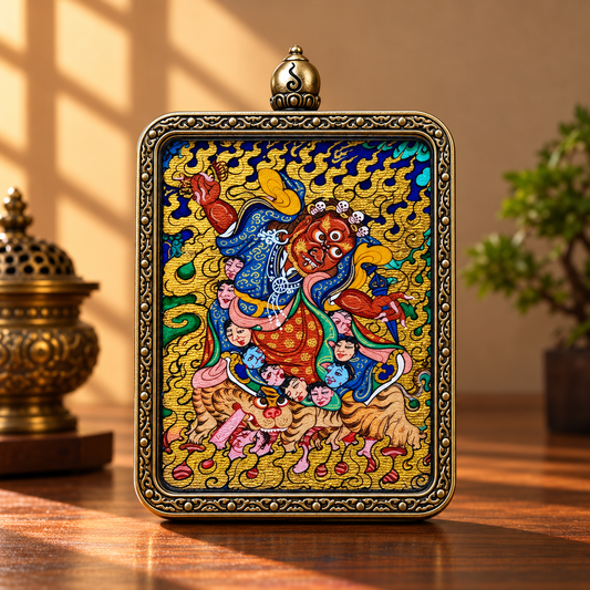 Guru Dragpo Thangka Pendant