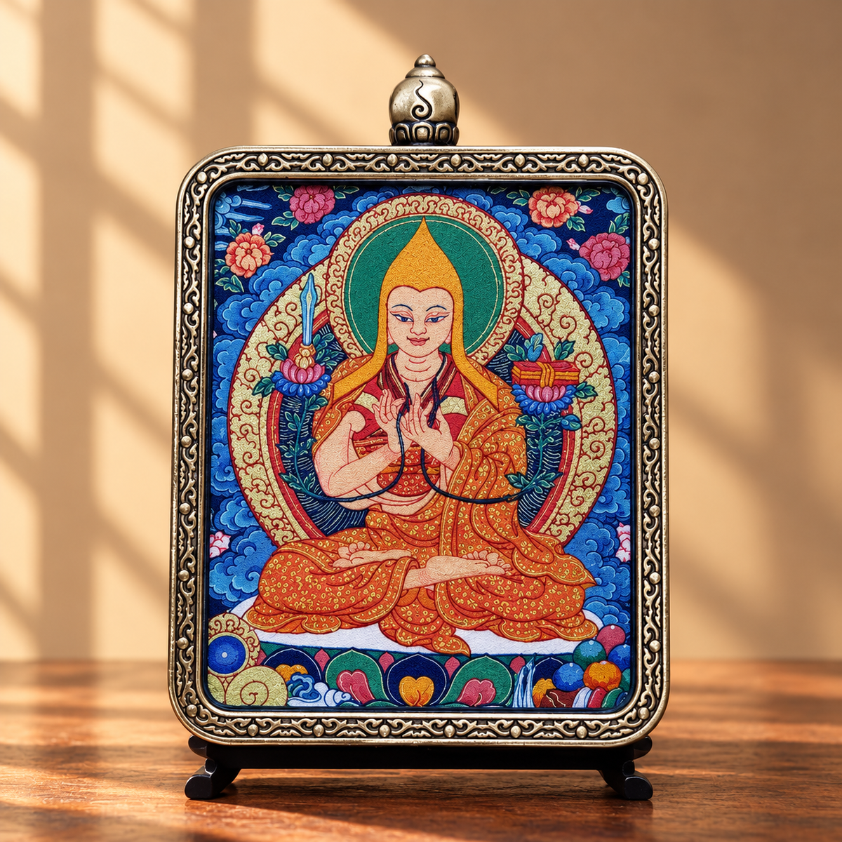 Je Tsongkhapa  TibetanThangka Pendant Necklace
