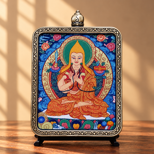 Je Tsongkhapa  TibetanThangka Pendant Necklace