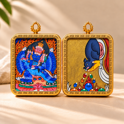 Yamantaka Thangka Pendant Necklace