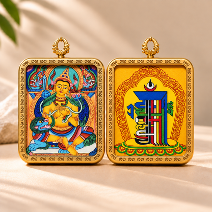 Manjushri Thangka Pendant Necklace