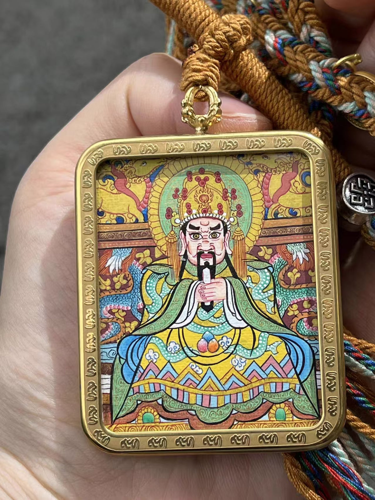 Actual photos of the Wuye Thangka necklace