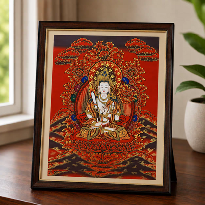 Akashagarbha Bodhisattva Tabletop Thangka