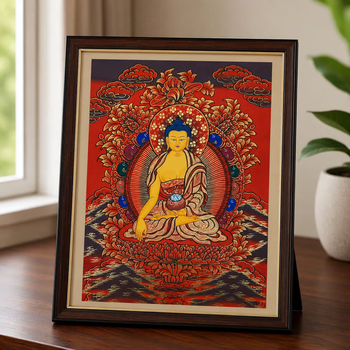 Amitabha Buddha Tabletop Thangka
