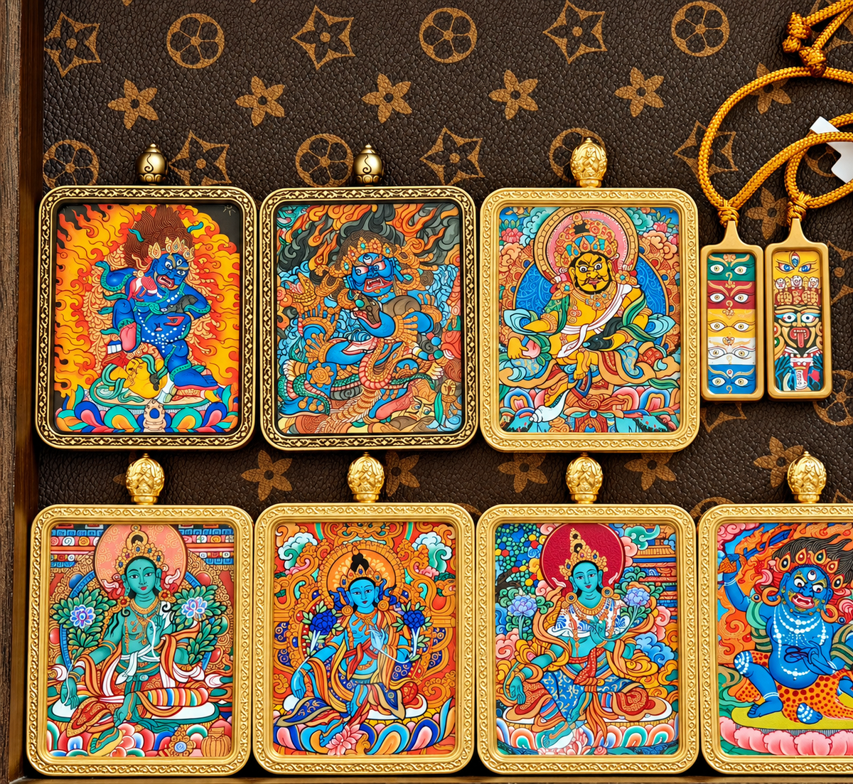 Green Tara Thangka Collection Display
