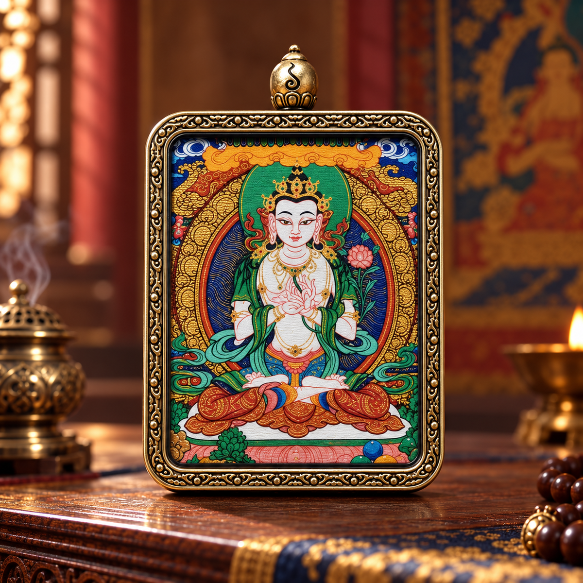 Mahasthamaprapta Bodhisattva — Guardian Deity of the Zodiac Horse