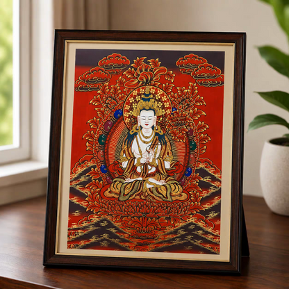 Mahasthamaprapta Bodhisattva Tabletop Thangka