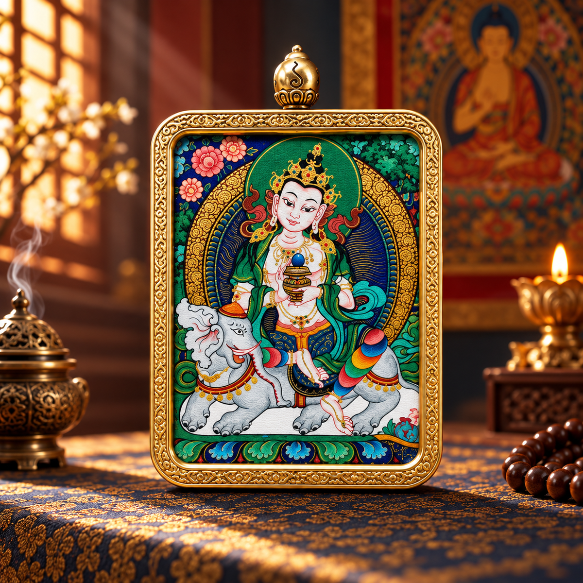 Samantabhadra Bodhisattva — Guardian Deity of the Zodiac Dragon & Snake