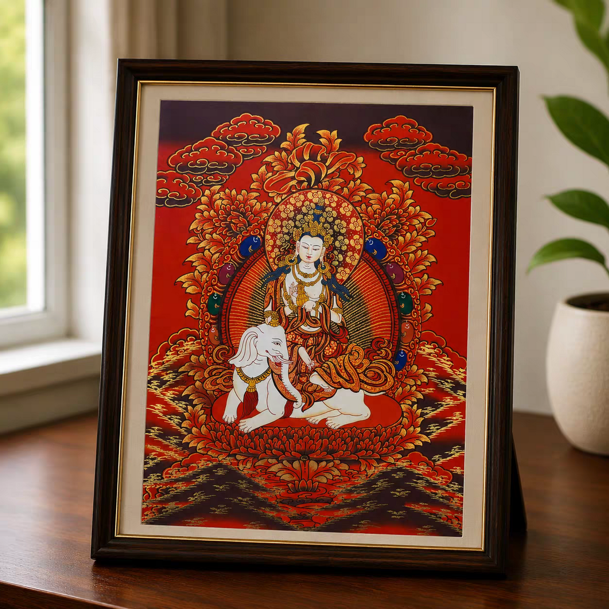 Samantabhadra Bodhisattva Tabletop Thangka