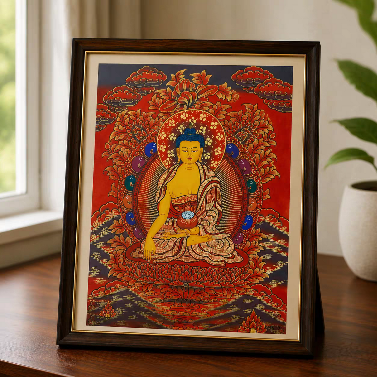 Shakyamuni Buddha Tabletop Thangka